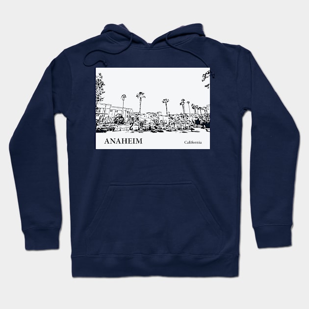 Anaheim - California Hoodie by Lakeric